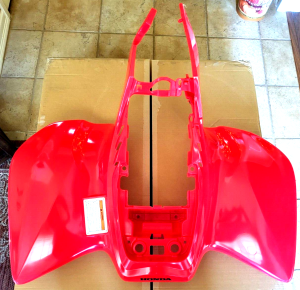 HONDA TRX450R TRX 450R NITRO RED OEM REAR FENDERS KICK START MODELS 06-09, 80100-HP1-A10ZB