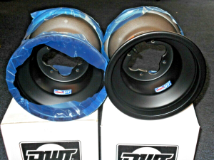 LTZ250 LTZ400,LTR450,KFX400,KFX450,DVX400,DS450 BLACK REAR 9" WHEELS, RIMS 4x110