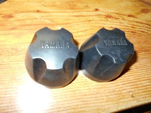 2 YAMAHA BADGER,MOTO-4,CHAMP,BIG BEAR,PRO HAULER,KODIAK,GRIZZLY,RUBBER WHEEL CAP