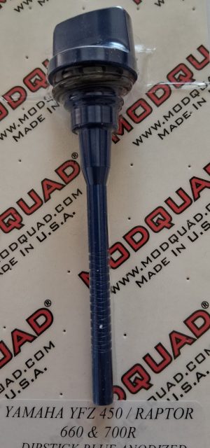 YAMAHA YFZ450, YFZ450X, YFZ450R RAPTOR 660 & 700 ENGINE OIL DIP CHECK PLUG STICK, BLUE ALUMINUM
