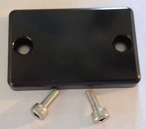 YFZ450, YFZ450X, YFZ450R, RAPTOR 125, 250, 700 FRONT BRAKE MASTER CYLINDER COVER, BILLET ALUMINUM, SOLID BLACK